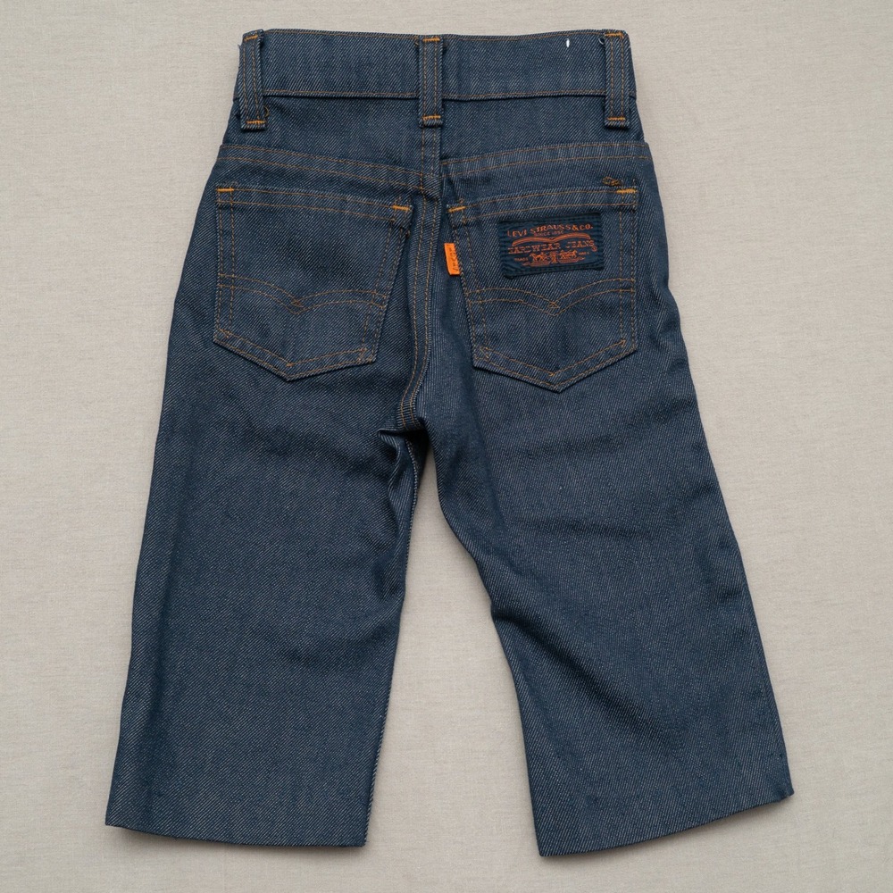 Vintage 70s 80s Levis Strauss Orange Tab Hardwear Jeans Denim Toddler 18x12 2T - Picture 2 of 10